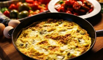 Cukkinis-fetás frittata