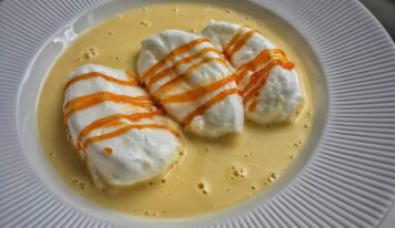 Pudingos madártej karamellcsíkokkal