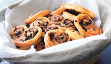 Baconos-pizzakrémes pálmalevelek