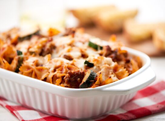 Cukkinis farfalle