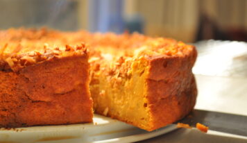 Könnyű édesburgonyás torta