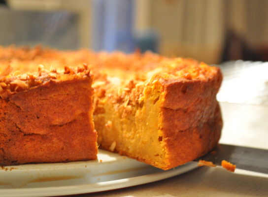 Könnyű édesburgonyás torta
