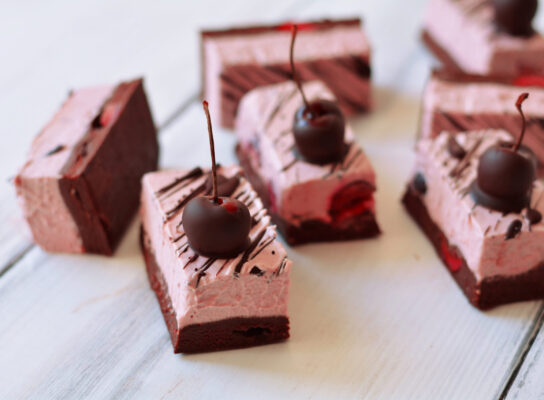 Cseresznyekrémes brownie