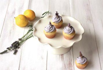 Levendulás-citromos cupcake