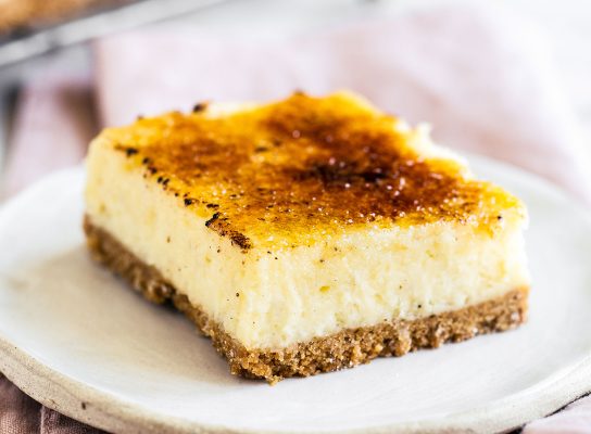A crème brûlée sajttorta