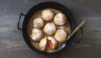 Sárgabarackos burgonyagombóc