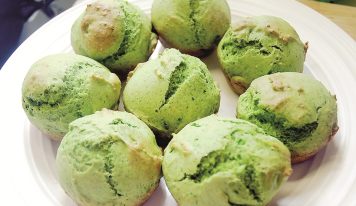 Spenótos muffin