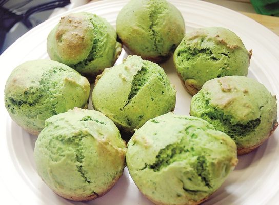 Spenótos muffin
