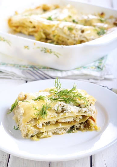 Csirkés lasagne