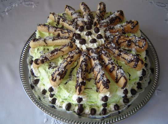 Kókuszos banántorta