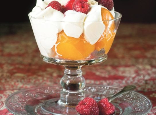 Peche Melba – Gyümölcsös pohárdesszert