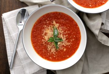 Grillezett sajtos olasz paradicsomleves