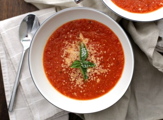 Grillezett sajtos olasz paradicsomleves