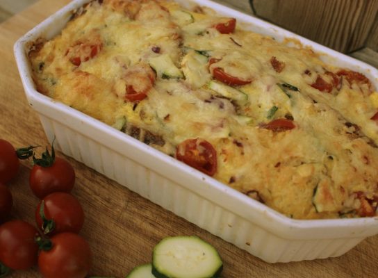 Hagymás-sajtos csirkecomb filé