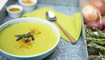 Burgonyás spárgakrémleves