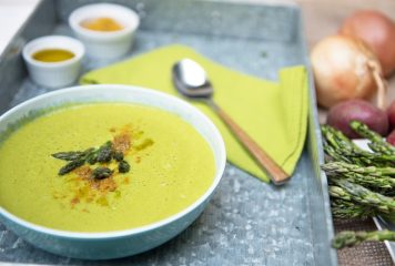 Burgonyás spárgakrémleves