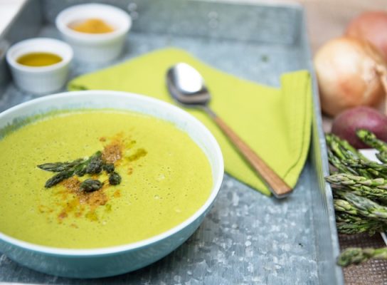 Burgonyás spárgakrémleves