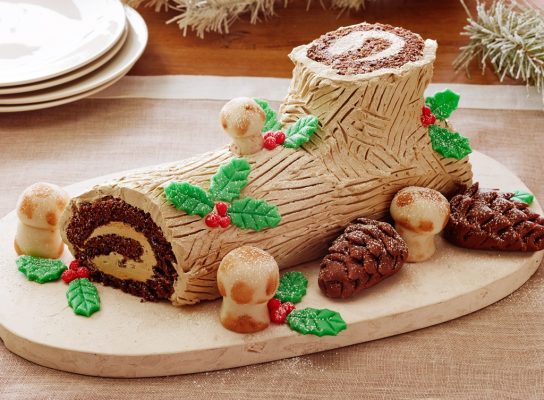 Gesztenyés fatörzs torta