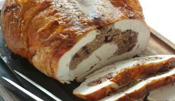 Karácsonyi pulyka dióval