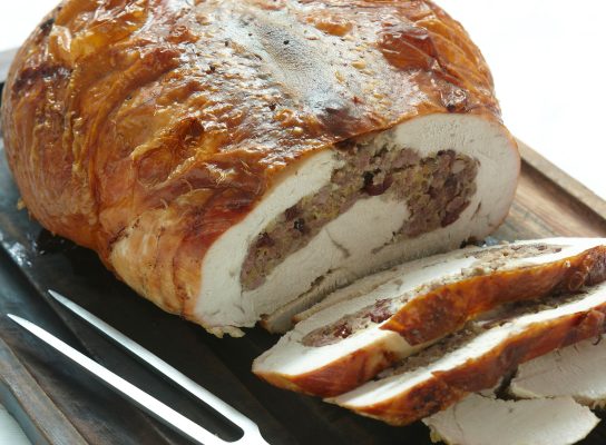 Karácsonyi pulyka dióval